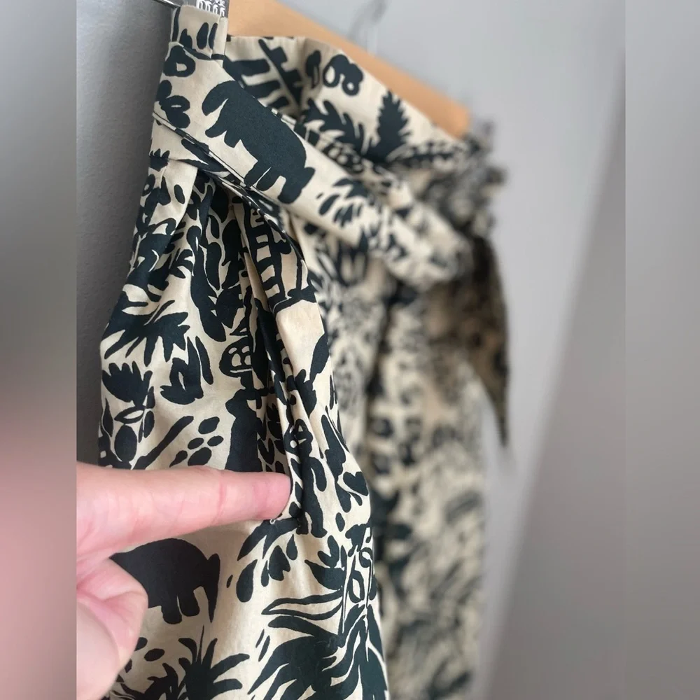 ❤️SOLD Corey Lynn Carter Anthropologie Tropical Vacation Painterly Cotton Skirt - Picture 6 of 15